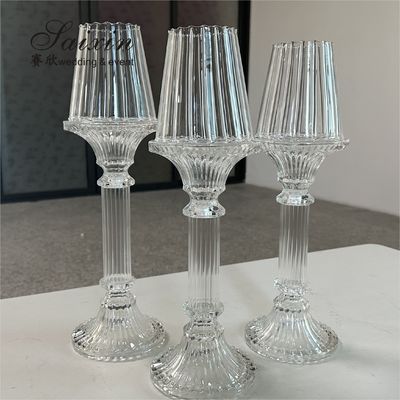 New Design Crystal Candle Holder For Wedding Decoration Stand