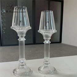 New Design Crystal Candle Holder For Wedding Decoration Stand