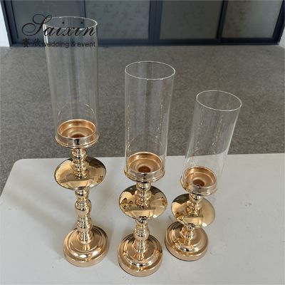 Wholesale Wedding Gold Candle Holder Table Decoration Metal Candlestick Holder Stand