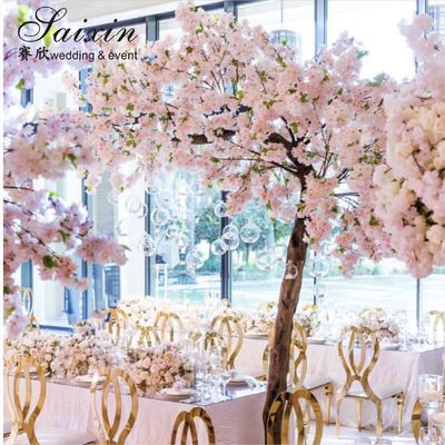 Wedding Decoration Table Pink Tree Romantic Centerpiece Party Gift Wedding Pink Table Artificial Tree