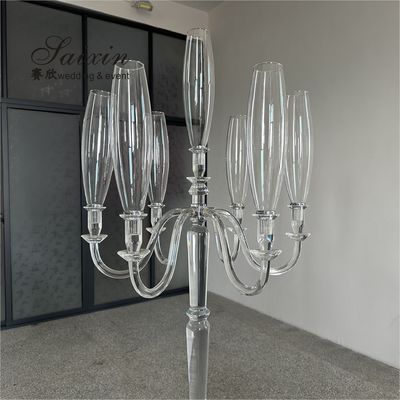 ZT-593 Luxury unique tall crystal candelabra wedding centerpieces