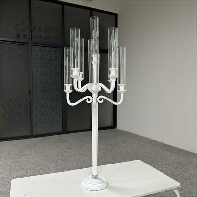 ZT-271B Wedding Party Tall Black 9 Arms Candlestick Holders For Wedding Table Centerpiece