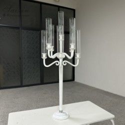 ZT-271B Wedding Party Tall Black 9 Arms Candlestick Holders For Wedding Table Centerpiece