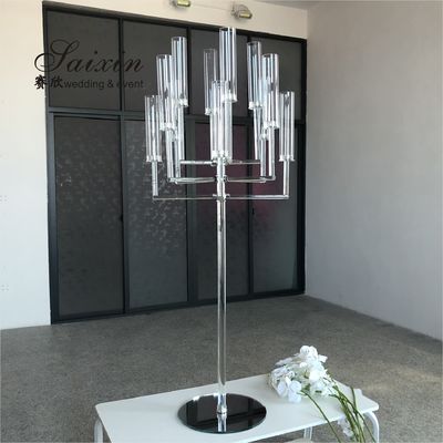 13 Arms Crystal Glass Candelabra Centerpiece Wedding 150CM