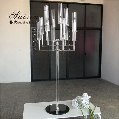 13 Arms Crystal Glass Candelabra Centerpiece Wedding 150CM