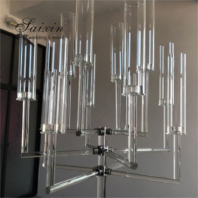 13 Arms Crystal Glass Candelabra Centerpiece Wedding 150CM