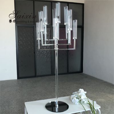 13 Arms Crystal Glass Candelabra Centerpiece Wedding 150CM