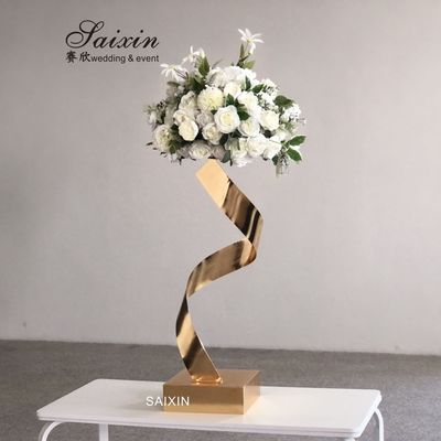 ZT-364 flower ball wedding metal gold stands flower stand for table centerpieces