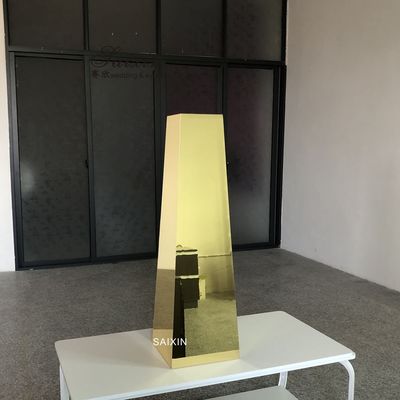 ZT-566 New design wedding centerpiece gold mirror pillar for flower arrangement