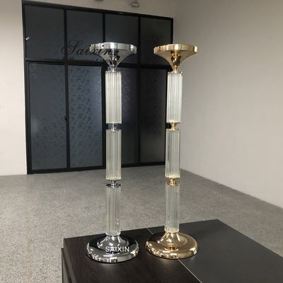 ZT-562 New design wedding centerpiece crystal pillar and flower supports stand