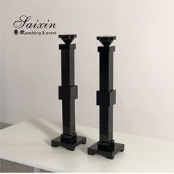 New design single pillar crystal candlesticks for wedding party decoration