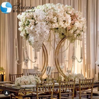 140CM Black Iron Stand For Flower Decoration Metal Wedding Table Centerpieces Arranging
