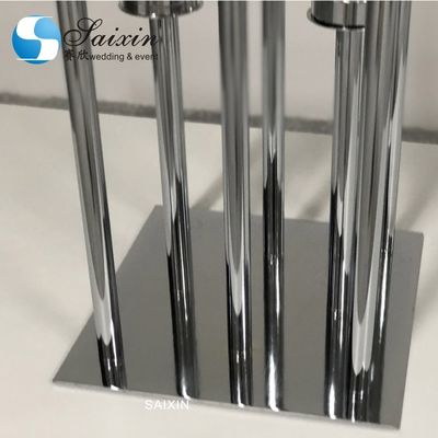 5 Arm Fireplace Antique Candle Candelabra For Christmas Silver Stick Candle Holder 90cm