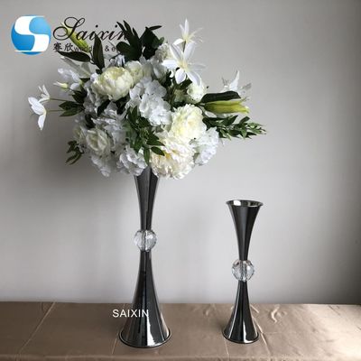 Gold Silver Decorative Metal Vase Set Flower Vase Wedding Decoration Centerpiece