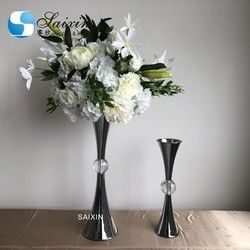Gold Silver Decorative Metal Vase Set Flower Vase Wedding Decoration Centerpiece