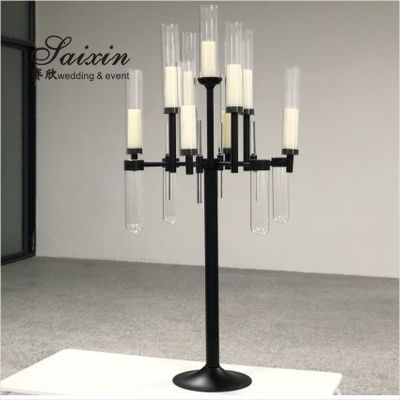 13 Arm Branch Glasses Metal Gold Candelabra Wedding Metal And Crystal Candelabra Candle Holder