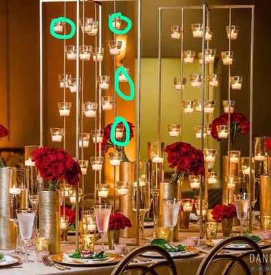 ZT-502G wedding  candlestick holder centerpiece candle holder stand for wedding party decor