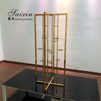 ZT-502G wedding  candlestick holder centerpiece candle holder stand for wedding party decor