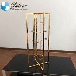 ZT-502G wedding  candlestick holder centerpiece candle holder stand for wedding party decor