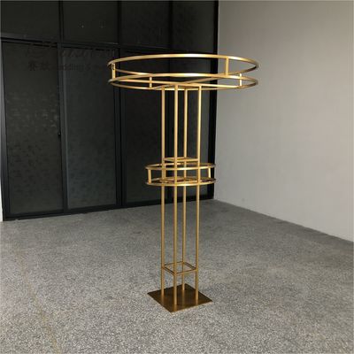 Wholesale Tall large circle round flower standing for wedding decoration centerpieces