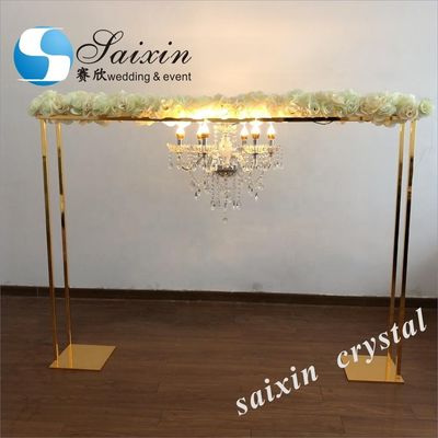 ZT-390G  1.8m large  gold metal flower stand  Wedding centerpiece