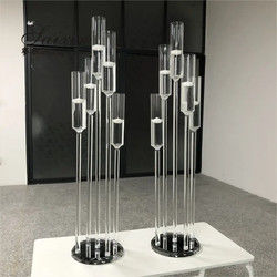 Hot Sale Wedding Decor Supplies 5 Arms Candelabra Floating Candles Holder Crystal Candelabra Centerpieces
