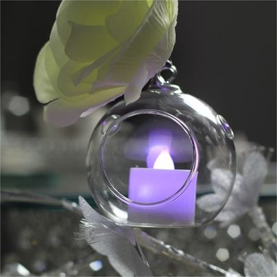 Wholesale cheap glass  hanging ball candle holder lantern for event Christmas decoration