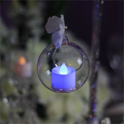 Wholesale cheap glass  hanging ball candle holder lantern for event Christmas decoration