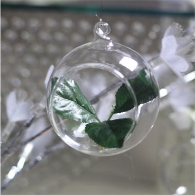 Wholesale cheap glass  hanging ball candle holder lantern for event Christmas decoration