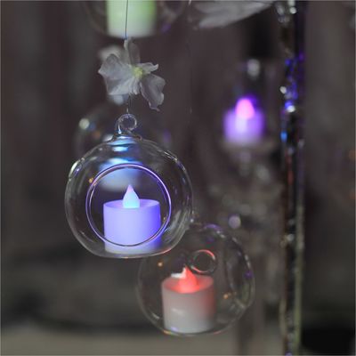 Wholesale cheap glass  hanging ball candle holder lantern for event Christmas decoration
