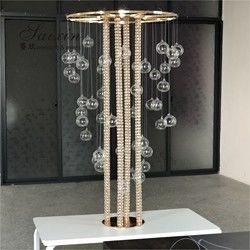New Gold Metal Flower Table Support Candle Stand for Wedding Centerpiece Decoration