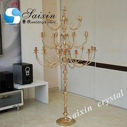 ZT-322 Modern design high quality 27 arms metal tall candelabras for wedding centerpieces