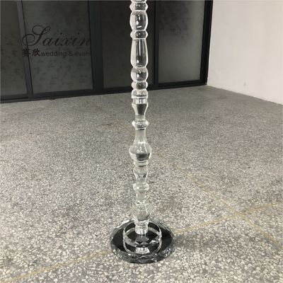 ZT-292 hot sale  tall floor standing decoration crystal candelabras for weddings