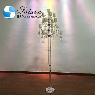 ZT-183 Gorgeous 17 arms wedding decor large candelabra votive candle holders