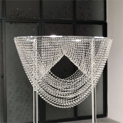 China manufacturer wholesale luxury Wedding centerpieces large crystal flower stands