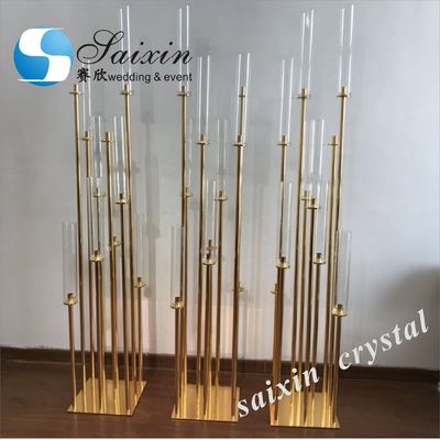 wholesale floor standing metal candle holders for event decor