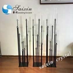 Factory wholesale gold metal candles holder for wedding table top centerpiece