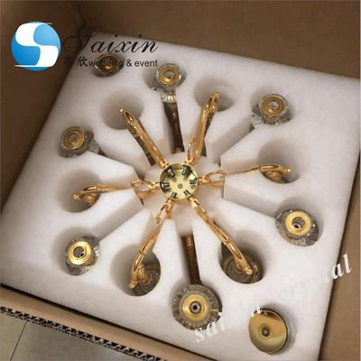 ZT-303B manufacturer wholesale 7 arms golden candelabras weddings table centerpieces