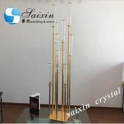 Hot selling Tall crystal candelabra  for wedding table centerpieces