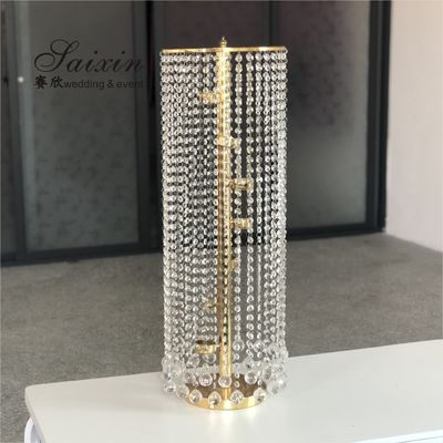 ZT-123 Wedding supplies crystal flower stand for wedding table centerpieces
