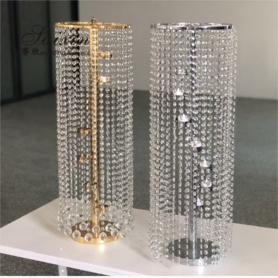 ZT-123 Wedding supplies crystal flower stand for wedding table centerpieces