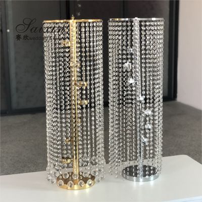 ZT-123 Wedding supplies crystal flower stand for wedding table centerpieces