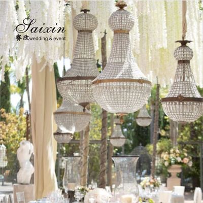 Shade Crystal Chandelier Lamp Decoration Wedding Event Stage 116cm