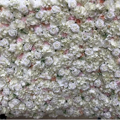 SX-020 Custom Wedding Decorations artificial silk flowers wall for wedding event backdrop decoration