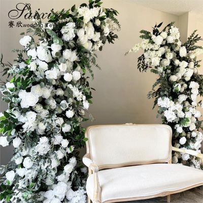 Wedding Decoration Backdrop Arch Set Cowhorn Door Wedding Artifical Flower Support Arch Backdrop