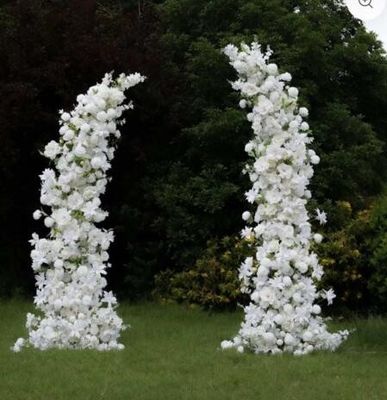 Door Artificial Flower Arch Arrangements Wedding Decoration Backdrop Cowhorn Door Backdrop
