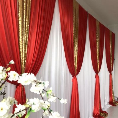 New Design Wedding Backdrop Party Decoration Curtains Cross Valance High Quality Wedding Backdrop