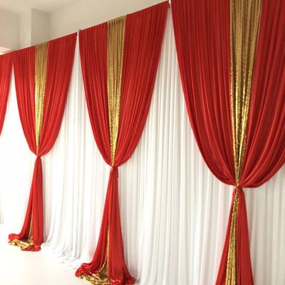 New Design Wedding Backdrop Party Decoration Curtains Cross Valance High Quality Wedding Backdrop