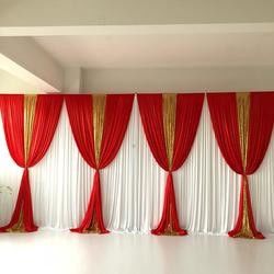 New Design Wedding Backdrop Party Decoration Curtains Cross Valance High Quality Wedding Backdrop