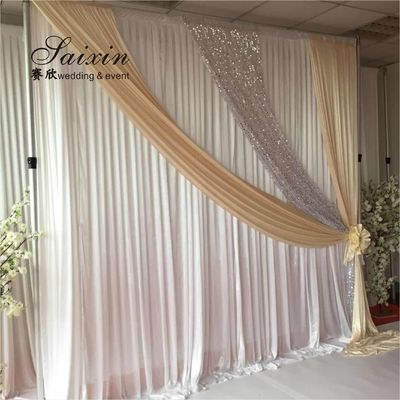 SX-390 Wholesale 3m*6m strong portable wedding stag decoration backdrop drape pipe stands
